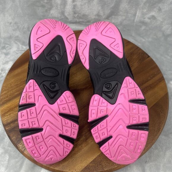 Propet Stability X Strap Womens Sneaker 8.5N (AA) Black Pink Hook & Loop WAA033M - Picture 10 of 15